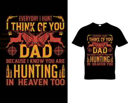 Hunting t-shirt design vector