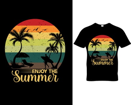 Summer t-shirt design vector