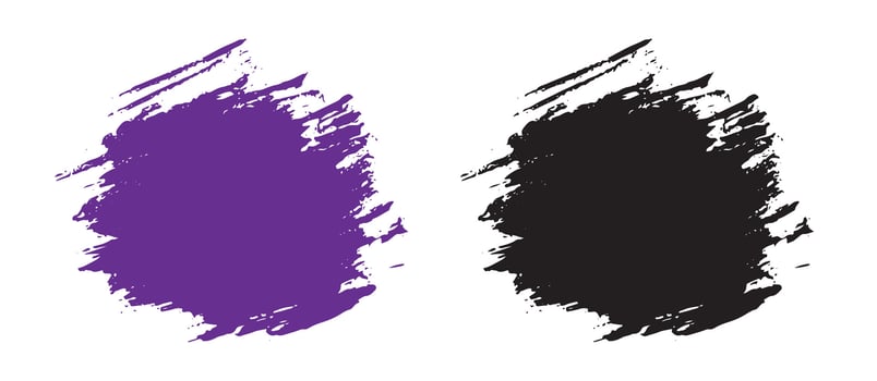 Bundle of brush stroke illustration and vector ink grunge brush stroke