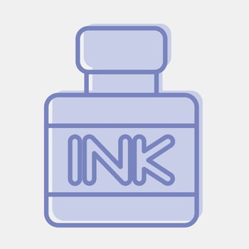 Icon ink. Indonesian general election elements. Icons in two tone style. Good for prints, posters, infographics, etc. vector