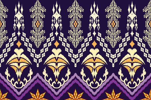 Geometric ethnic oriental traditional art pattern.Figure tribal embroidery style.Design for background,wallpaper,clothing,wrapping,fabric,element,,vector illustration. vector