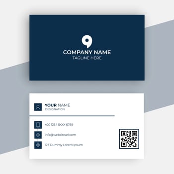professional business card template vector