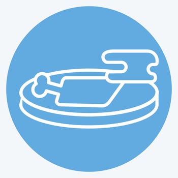 Icon Ragu Sach Moan. related to Cambodia symbol. blue eyes style. simple design editable. simple illustration vector