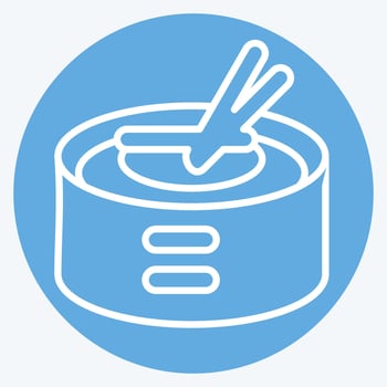 Icon Amok. related to Cambodia symbol. blue eyes style. simple design editable. simple illustration vector