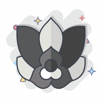 Icon Rumdul. related to Cambodia symbol. comic style. simple design editable. simple illustration vector