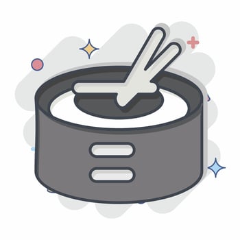 Icon Amok. related to Cambodia symbol. comic style. simple design editable. simple illustration vector