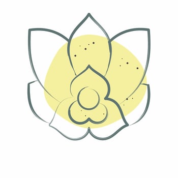Icon Rumdul. related to Cambodia symbol. Color Spot Style. simple design editable. simple illustration vector