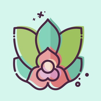 Icon Rumdul. related to Cambodia symbol. MBE style. simple design editable. simple illustration vector