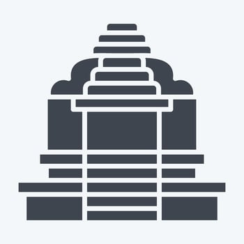 Icon Religion Hindu. related to Cambodia symbol. glyph style. simple design editable. simple illustration vector