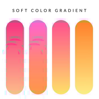Soft Gradient Color. soft color palette. pastel colors. vector