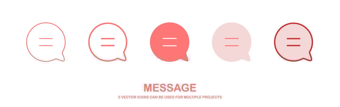 Speech Bubble With Text Lines icon vector, message icon. vector illustration.