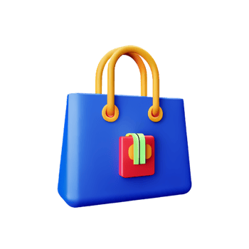 bag 3d rendering icon illustration png