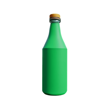 bottle 3d rendering icon illustration png