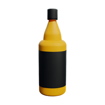 bottle 3d rendering icon illustration png