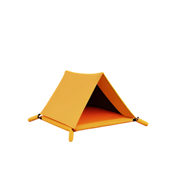 camping 3d rendering icon illustration png