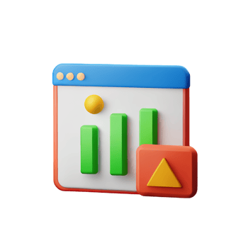 chart 3d rendering icon illustration png