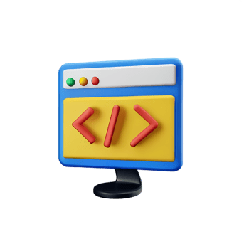 coding 3d rendering icon illustration png