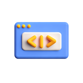 coding 3d rendering icon illustration png