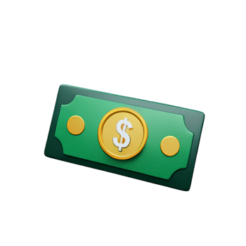 dollar 3d rendering icon illustration png