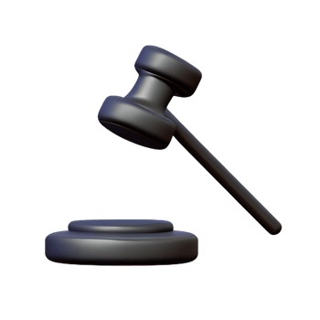 law 3d rendering icon illustration png