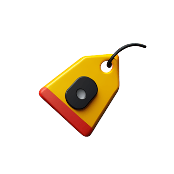 price tag 3d rendering icon illustration png