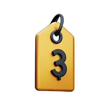price tag 3d rendering icon illustration png