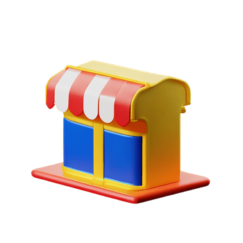 restaurant 3d rendering icon illustration png