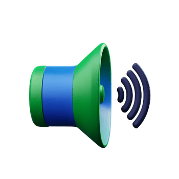 speaker 3d rendering icon illustration png
