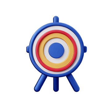 target 3d rendering icon illustration png