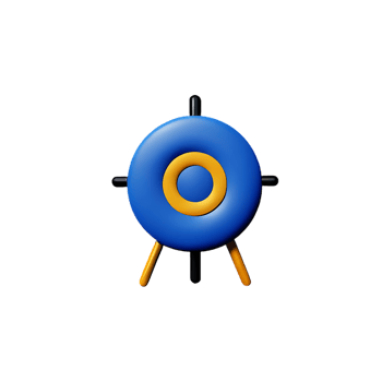 target 3d rendering icon illustration png