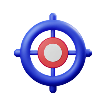 target 3d rendering icon illustration png