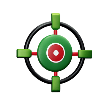 target 3d rendering icon illustration png