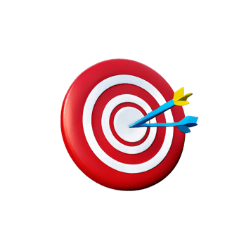 target 3d rendering icon illustration png