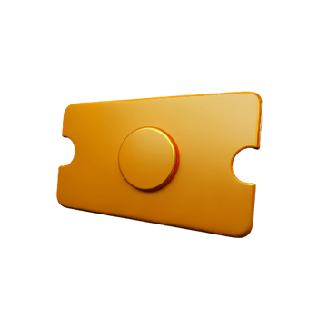 ticket 3d rendering icon illustration png