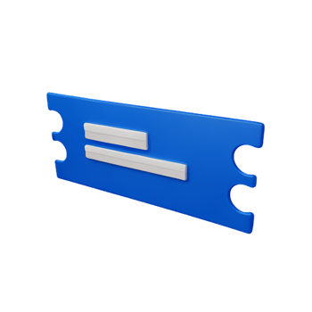 ticket 3d rendering icon illustration png
