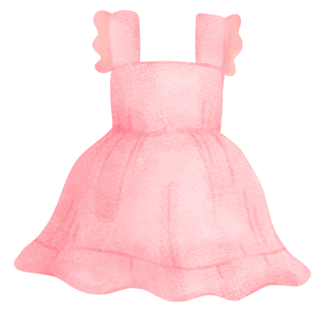 cute  baby shower girl pink dress png