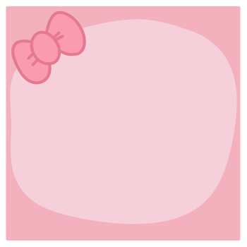 Pink ribbon with frame png