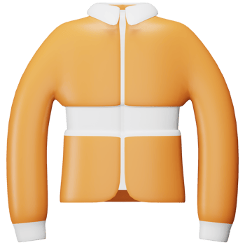 Winter jacket 3d rendering isometric icon. png