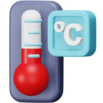 Temperature 3d rendering isometric icon. png