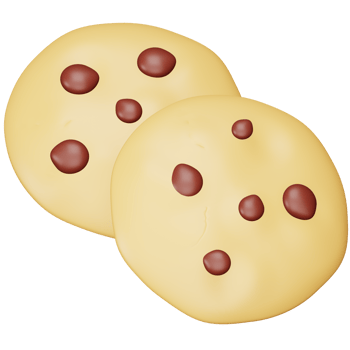 Cookies 3d rendering isometric icon. png