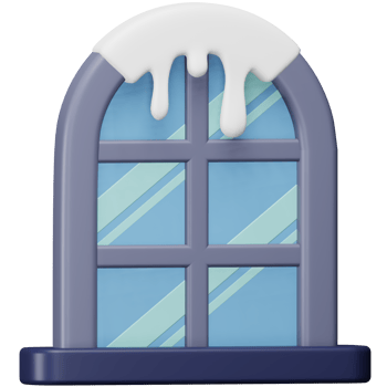 House window 3d rendering isometric icon. png