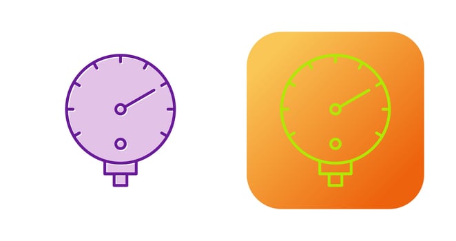 Pressure Gauge Vector Icon