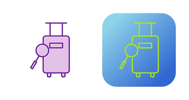 Find Luggage Vector Icon
