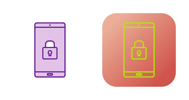 Secure Device Vector Icon