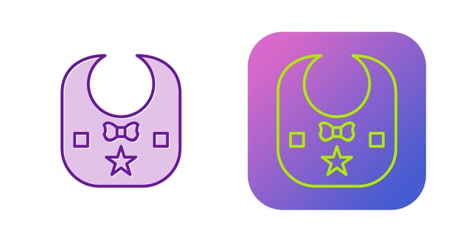 Baby Bib Vector Icon