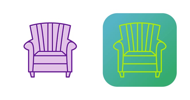 Single Sofa Vector Icon
