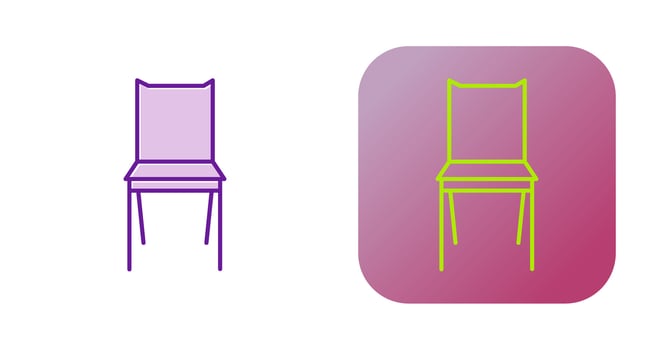 Bedroom Chair Vector Icon