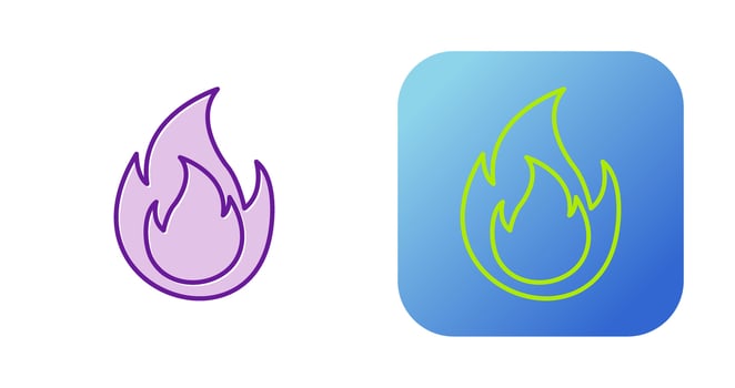 Flame Vector Icon