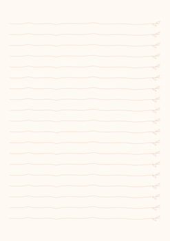 notebook lines template with leaves pattern on light orange background. vector