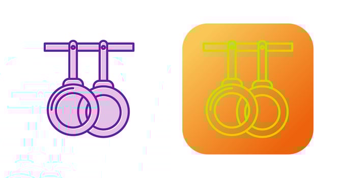 Gym Rings Vector Icon